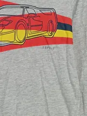 Vorschaubild 2 von Kinder Langarmshirt Grau Rennwagen Motiv Gr. 152/158 Casual