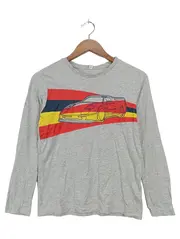 Vorschaubild 1 von Kinder Langarmshirt Grau Rennwagen Motiv Gr. 152/158 Casual