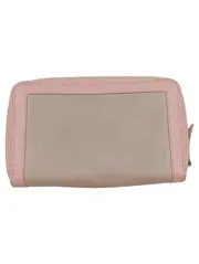 Vorschaubild 1 von Elegante Damen Clutch Rosa Leder Geldbörse Reißverschluss 21x13cm