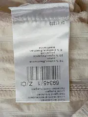 Vorschaubild 5 von Hemdbluse Damen Gr. 42/XL Beige Gestreift Baumwolle Klassisch