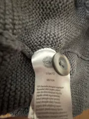 Vorschaubild 3 von TCM Kinder Strickjacke mit Kapuze Gr. 98/104 Grau Baumwolle