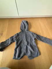 Vorschaubild 2 von TCM Kinder Strickjacke mit Kapuze Gr. 98/104 Grau Baumwolle
