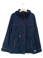 Vorschaubild 1 von Kinder Übergangsmantel Gr. 140 Blau Kapuze Casual Streetwear