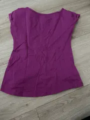 Vorschaubild 2 von T-Shirt Mädchen Gr. 128 Lila Casual Logo-Print