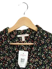 Vorschaubild 2 von Freizeitkleid Blumenmuster Midikleid Damen Schwarz Gr. 36/S