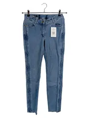 Vorschaubild 1 von Damen Skinny Jeans Blau Gr. 38/M Seitendetails Stretch