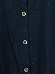 Vorschaubild 3 von Damen Strickjacke Cardigan Merinowolle Blau Gr. 42 XL Langarm