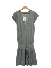 Vorschaubild 1 von Damen Freizeitkleid Gr. 38/M Grau Leinen Elegant Casual