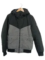 Vorschaubild 1 von Denim Herren Parka Jacke Kapuze Gr. S Grau Schwarz Winterjacke