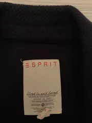 Vorschaubild 6 von Blazer Damen Blau Strukturmuster Baumwolle Gr. 36 Langarm Casual