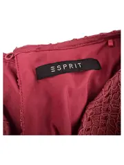 Vorschaubild 4 von Damen Top Gr. 34/XS Rosa Lochmuster Spitze Kurzarm Feminin