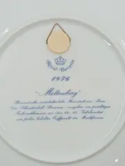 Vorschaubild 2 von ROYAL BAVARIA PORZELLAN Wandteller Miltenberg Fachwerkhäuser Blau 19cm
