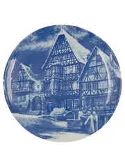 Vorschaubild 1 von ROYAL BAVARIA PORZELLAN Wandteller Miltenberg Fachwerkhäuser Blau 19cm