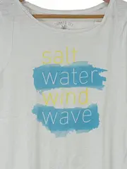 Vorschaubild 2 von EDC Damen T-Shirt Gr. 36/S Weiß Casual Maritim Sommer Tee