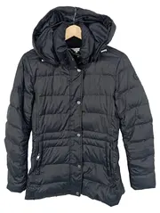 Vorschaubild 1 von Damen Steppjacke Schwarz Gr. 34 XS Kapuze Klassisch