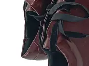 Vorschaubild 3 von Damen Schnürschuhe Gr. 39 Rot Modisch Plateau Lackschuhe