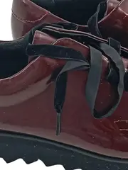 Vorschaubild 2 von Damen Schnürschuhe Gr. 39 Rot Modisch Plateau Lackschuhe