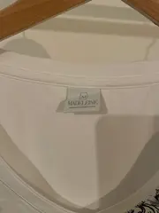 Vorschaubild 4 von Damen T-Shirt Modern Gr. 38/M Weiß mit königlichem Muster