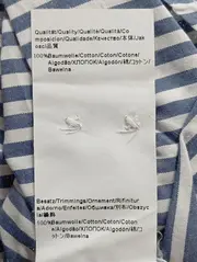 Vorschaubild 5 von Business Hemd Herren 48/M Gestreift Blau Weiß Baumwolle