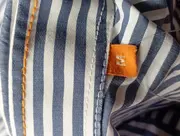 Vorschaubild 4 von Business Hemd Herren 48/M Gestreift Blau Weiß Baumwolle