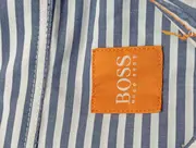 Vorschaubild 3 von Business Hemd Herren 48/M Gestreift Blau Weiß Baumwolle