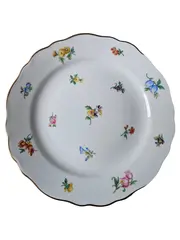 Vorschaubild 1 von Platzteller Porzellan Blumenmuster Mehrfarbig 19 cm Klassisch