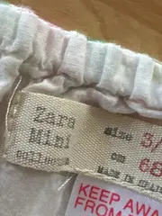Vorschaubild 3 von Baby Schlupfhose Blumenmuster Gr. 68 Weiß Floral Mädchen
