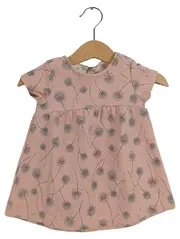 Vorschaubild 1 von Baby Girl Kleid Gr. 74 Rosa Pusteblumen A-Linie Kurzarm