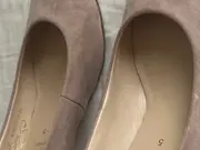 Vorschaubild 3 von Damen Pumps Wildleder Elegant Beige Gr. 38 Business Slip-On