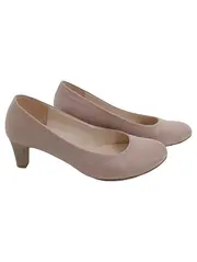 Vorschaubild 1 von Damen Pumps Wildleder Elegant Beige Gr. 38 Business Slip-On