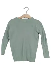 Vorschaubild 1 von Strickpullover Kinder Gr. 104 Grün Baumwolle Basic