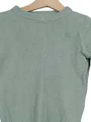 Vorschaubild 3 von Strickpullover Kinder Gr. 104 Grün Baumwolle Basic