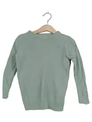 Vorschaubild 2 von Strickpullover Kinder Gr. 104 Grün Baumwolle Basic