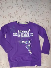 Vorschaubild 2 von Kinder Pullover Runner Girl Lila Gr. 122 Casual Langarm