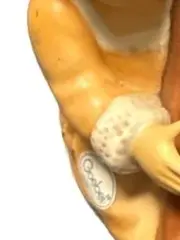 Vorschaubild 2 von Weihnacht Engel Figur mit Harfe Keramik 9 cm Dekofigur