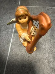 Vorschaubild 4 von Weihnacht Engel Figur mit Harfe Keramik 9 cm Dekofigur