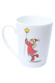 Vorschaubild 2 von Tasse Engel Weihnachtlich Porzellan Weiß Weihnachtsbecher