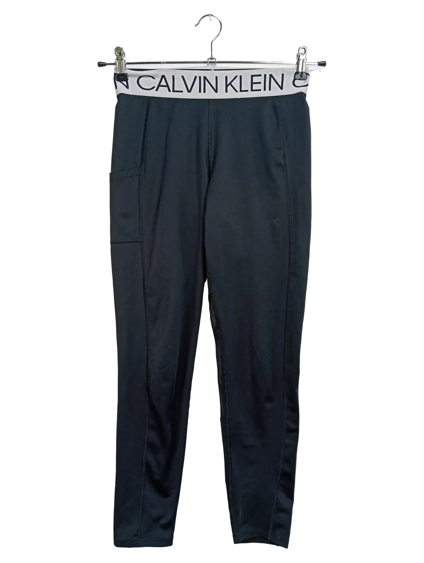 CALVIN KLEIN Damen Jogginghose Sporthose Schwarz Gr. 34;XS Logo