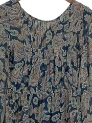 Vorschaubild 3 von Damen Blusenkleid Gr. 36 S Paisley Muster Mehrfarbig Casual Viskose