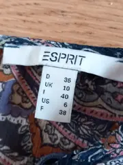 Vorschaubild 7 von Damen Blusenkleid Gr. 36 S Paisley Muster Mehrfarbig Casual Viskose