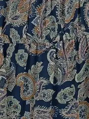 Vorschaubild 4 von Damen Blusenkleid Gr. 36 S Paisley Muster Mehrfarbig Casual Viskose