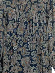 Vorschaubild 2 von Damen Blusenkleid Gr. 36 S Paisley Muster Mehrfarbig Casual Viskose