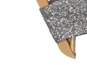 Vorschaubild 4 von Damen Abendkleid Wickelkleid Pailletten Grau Gr. 38 Elegant