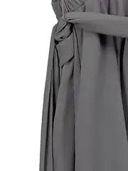 Vorschaubild 6 von Damen Abendkleid Wickelkleid Pailletten Grau Gr. 38 Elegant