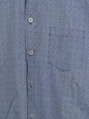 Vorschaubild 5 von Herren Business Hemd Kurzarm Blau Gr. 48/M Grafisch Baumwolle