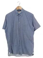 Vorschaubild 1 von Herren Business Hemd Kurzarm Blau Gr. 48/M Grafisch Baumwolle