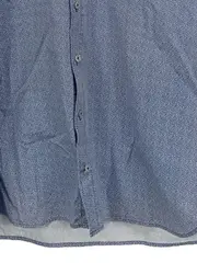 Vorschaubild 7 von Herren Business Hemd Kurzarm Blau Gr. 48/M Grafisch Baumwolle