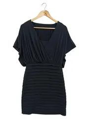 Vorschaubild 1 von Damen Cocktailkleid Gr. 32 Schwarz Elegant Minikleid