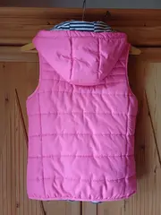 Vorschaubild 2 von Kinder Steppweste mit Kapuze Gr. 158/164 Pink Casual Outdoor