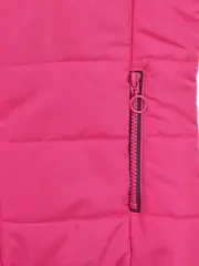 Vorschaubild 3 von Kinder Steppweste mit Kapuze Gr. 158/164 Pink Casual Outdoor